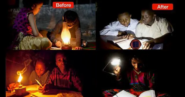 Alt view image 6 of 7 - S3 Solar Powered LED Solar Lantern; Emergency Light with Adjustable Stand, Portable Rechargeable Lamp for Power Outages, Camping & Outdoor Use