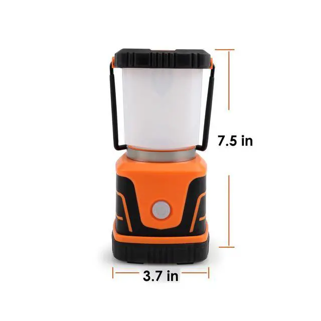 Alt view image 3 of 7 - LED Camping lamp Super Bright 1500 lumens 4 Light Modes Dimmable searchlight Battery-Powered Emergency lamp Suitable for Night Hiking Tent Lighting Emergencies Power outages (Orange)