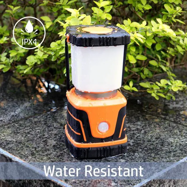 Alt view image 7 of 7 - LED Camping lamp Super Bright 1500 lumens 4 Light Modes Dimmable searchlight Battery-Powered Emergency lamp Suitable for Night Hiking Tent Lighting Emergencies Power outages (Orange)