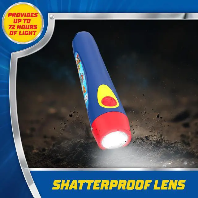 Alt view image 5 of 7 - PAW Patrol Kids LED Lantern and Handheld Flashlight Combo Pack, Great Lightweight LED Flashlights for Kids, Batteries Included