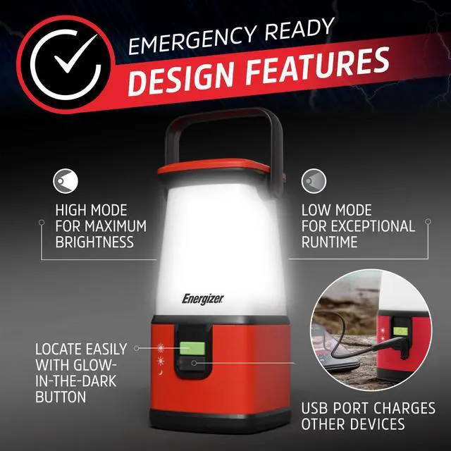 Alt view image 3 of 7 - WeatheReady LED Camping Lantern PRO-360, IPX4 Water Resistant Tent Light, Ultra Bright Battery Powered Lanterns for Camping, Outdoors, Emergency Power Outage