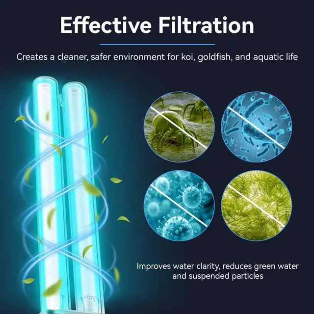Alt view image 3 of 7 - 13W G23 UV Light Bulb Replacement for VIVOHOME Pond Filter Parts, 1 Pack