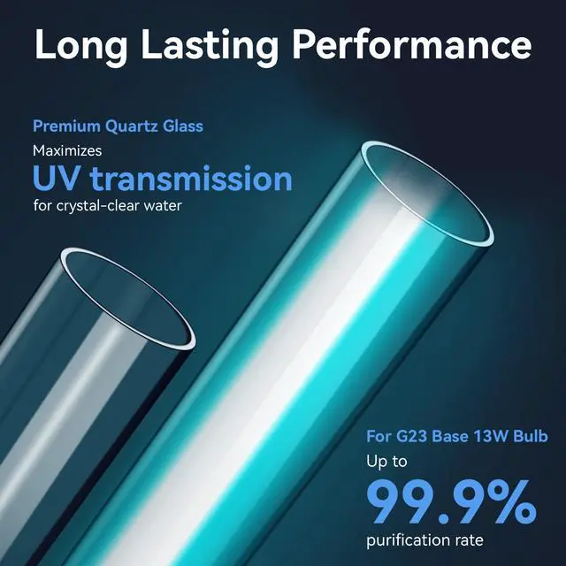 Alt view image 4 of 7 - 13W G23 UV Light Bulb Replacement for VIVOHOME Pond Filter Parts, 1 Pack
