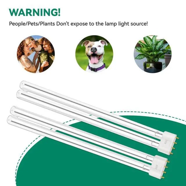 Alt view image 6 of 7 - 2-Pack 36W UV Replacement Bulbs, 36W UV Bulb Lamp