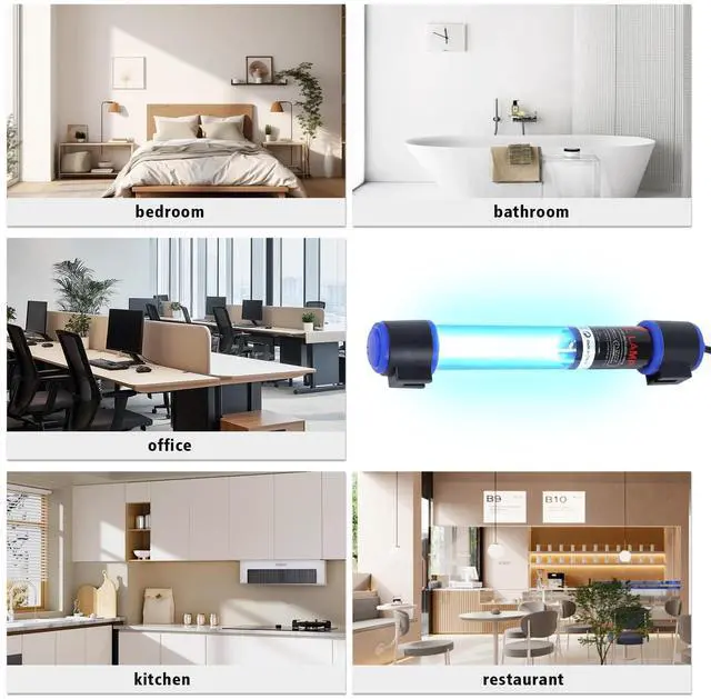 Alt view image 5 of 7 - 5W UVC Aquarium Light for Fish Tank and Pond Quartz Tube Waterproof UV Lamp, Water Clarifier for Clearer Water