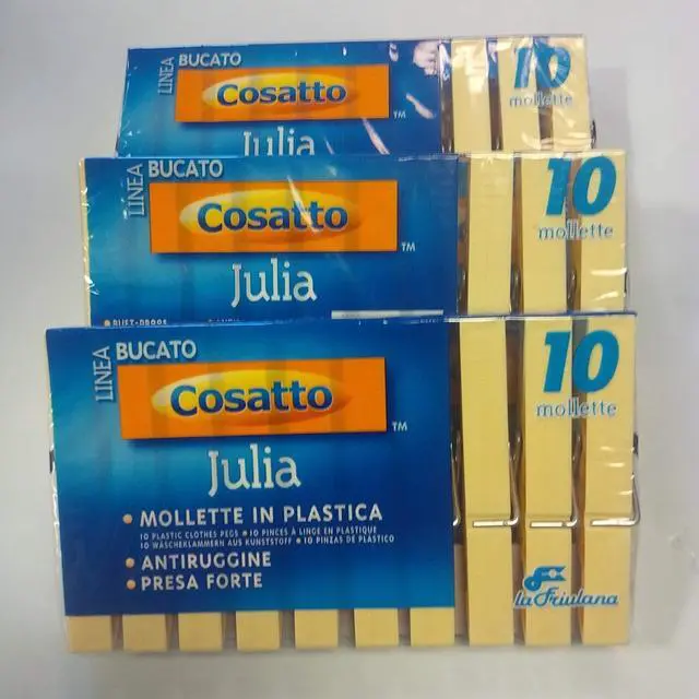 Alt view image 2 of 5 - Heavy Duty Clothes Pins, Made in Italy, 3 X 10 = 30 Clothespins