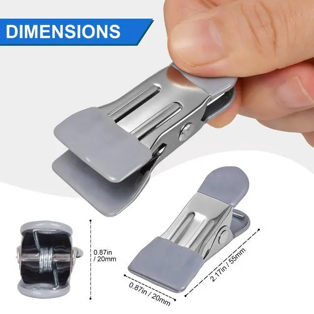 Alt view image 2 of 7 - Clothes Pins Heavy Duty 72 Pack, Metal Clothespins Strong Grip, Clothing Clips for Fitting, Clothes line Clips, 12 Colors
