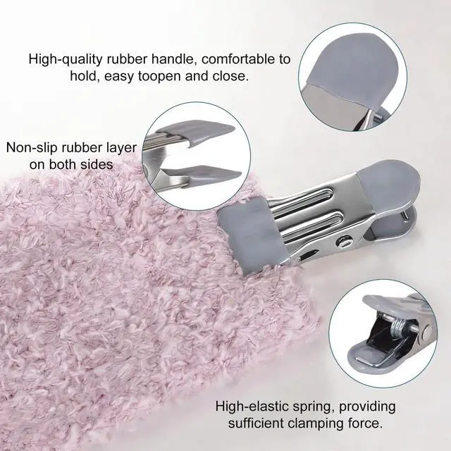 Alt view image 6 of 7 - Clothes Pins Heavy Duty 72 Pack, Metal Clothespins Strong Grip, Clothing Clips for Fitting, Clothes line Clips, 12 Colors
