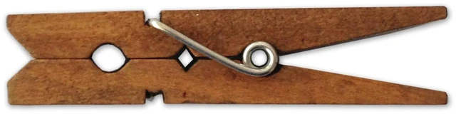 Main image of Wooden Small Clothespins 1-7/8" 4.8cm 50 Pieces Per Pack (Jacobean)