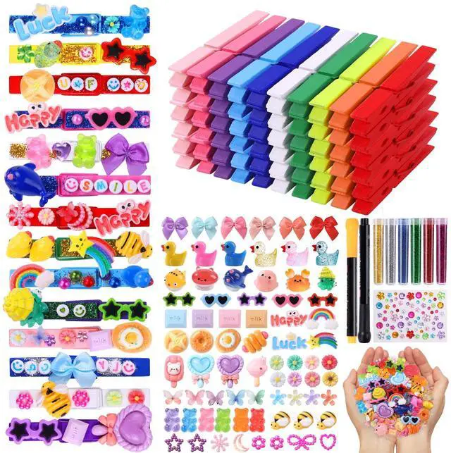 Main image of 80PCS Cheer Pins Spirit Clips Cheer Clothes Pins Kit