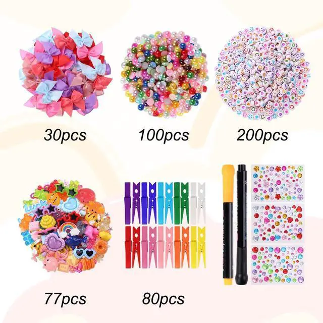 Alt view image 3 of 7 - 80PCS Cheer Pins Spirit Clips Cheer Clothes Pins Kit