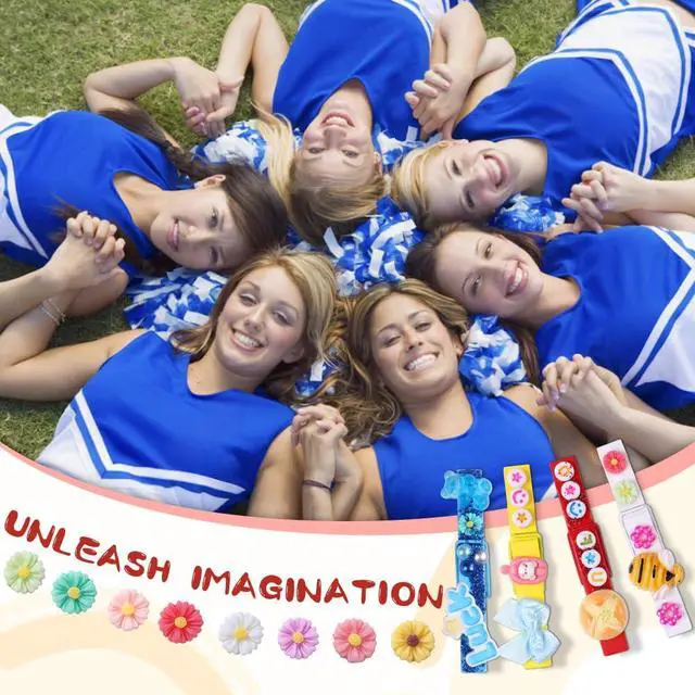 Alt view image 6 of 7 - 80PCS Cheer Pins Spirit Clips Cheer Clothes Pins Kit