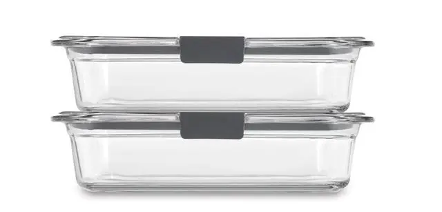 Alt view image 6 of 7 - Brilliance Glass Food Storage Containers, 8 Cup, Set of 2, BPA-Free, Leak-Proof, Clear