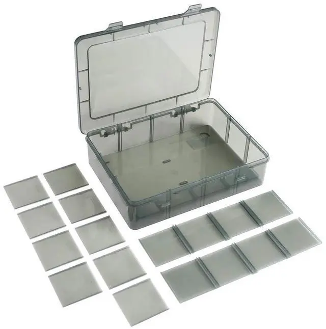 Main image of 12 Girds Large Plastic Craft Storage Containers, Compartment Storage Container, Parts Storage Box with Adjustable Dividers for Sewing Arts, Washi Tape Batteries Electronics Parts and more