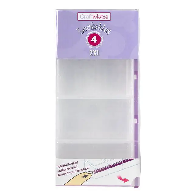 Alt view image 3 of 5 - Craft Mates Bead Organizer, 4 Locking Compartments, Plastic Storage (2XL)