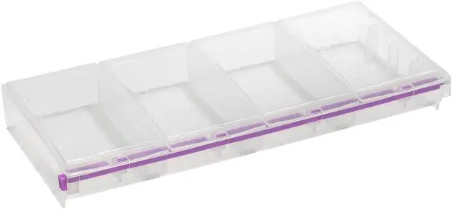 Main image of Craft Mates Bead Organizer, 4 Locking Compartments, Plastic Storage (2XL)