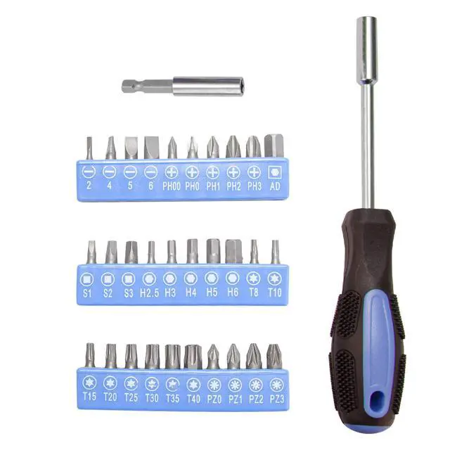 Alt view image 5 of 7 - Complete Household Tool Set, Blue Hand Kit With Storage Case