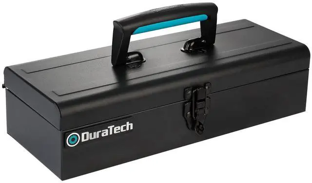 Main image of 15" Metal Tool Box, Portable Steel Toolbox with Metal Latch