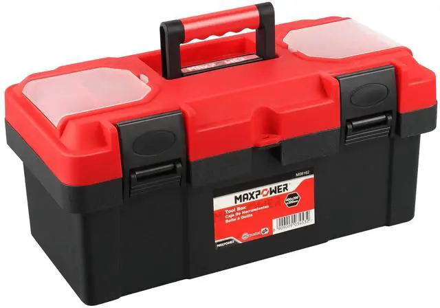 Main image of Tool Box 16 inch, Plastic Small Tool Box with Latch Removable Tray