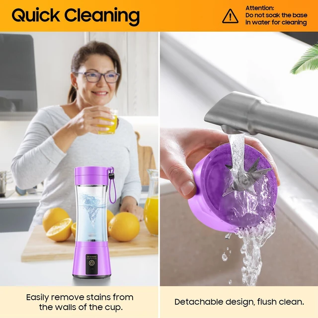 Alt view image 7 of 7 - Portable Personal Size Mini Blender - Small Blender Make Smoothies & Shakes