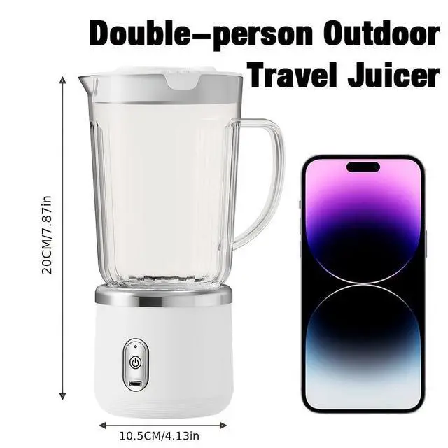Alt view image 5 of 5 - Personal Smoothie Blender, 20000RPM Compact Blender for Shakes with 2 Portable 24oz Cups, Dual-Serve Juicer for Juices, Nutritious Recipes, Kitchen Countertop