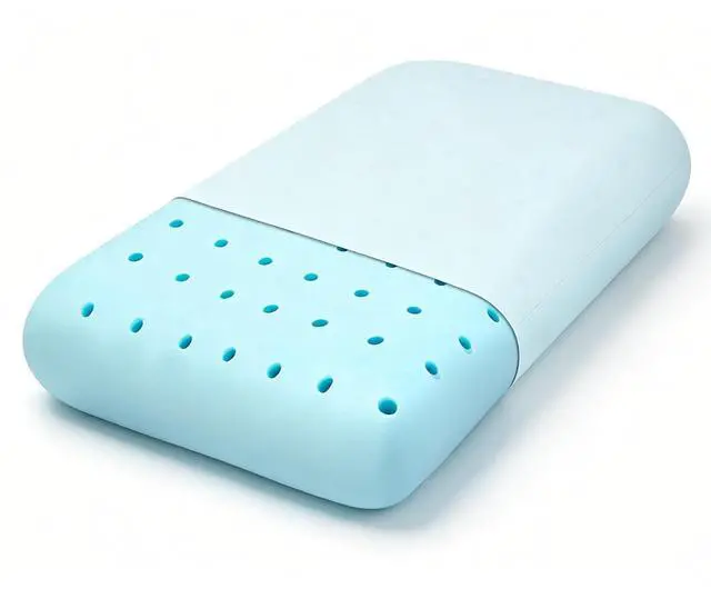 Main image of HIMOON Cooling Memory Foam Pillow, Bed Pillow for Sleeping, Standard Size, Breathable Memory Foam, Premium Support with Washable Cover for Back, Side and Stomach Sleepers (1 Pack)