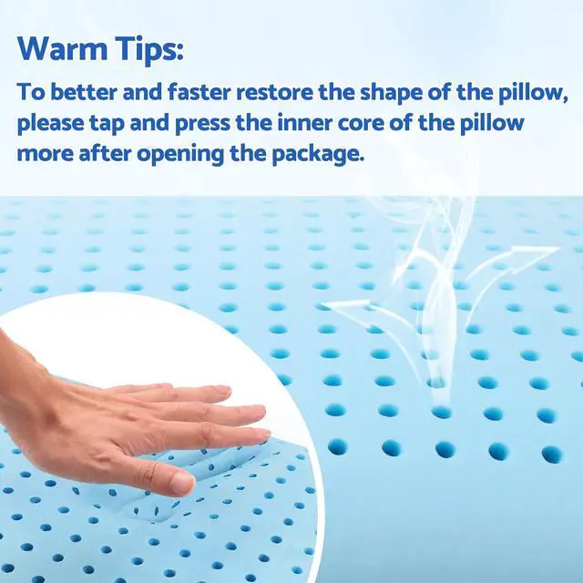 Alt view image 4 of 7 - Memory Foam Pillow, Bed Pillow Neck Pillow for Sleeping