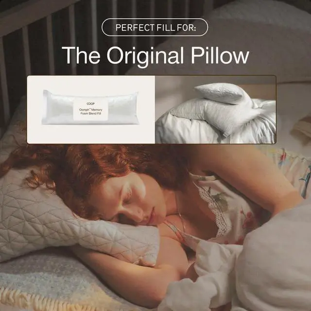 Alt view image 4 of 7 - Extra Oomph Fill, Cross-Cut Memory Foam, Medium Density Pillow Fill, Extra Fill Bag, Refill to Customize Your Premium Adjustable Pillow, GREENGUARD Gold and CertiPUR-US Certified