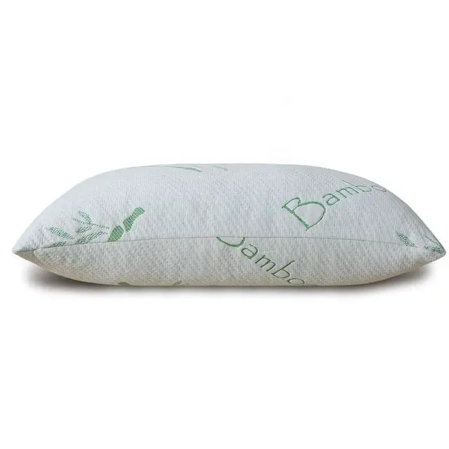 Alt view image 3 of 7 - Shredded Memory Foam Pillows Set of 1, Cooling Zippered Breathable Memory Foam Bed Pillow for Sleeping 1 Pack, Queen Size Firm Pillow Gel for Neck Support, Hotel Quality Rest Pillow 20" x 30" Queen