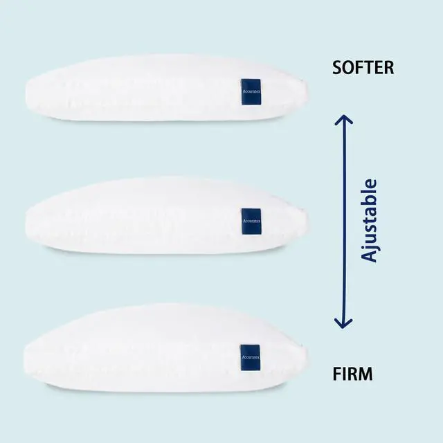 Alt view image 4 of 6 - Standard Pillow 1-Pack, Adjustable Shredded Memory Foam Pillow