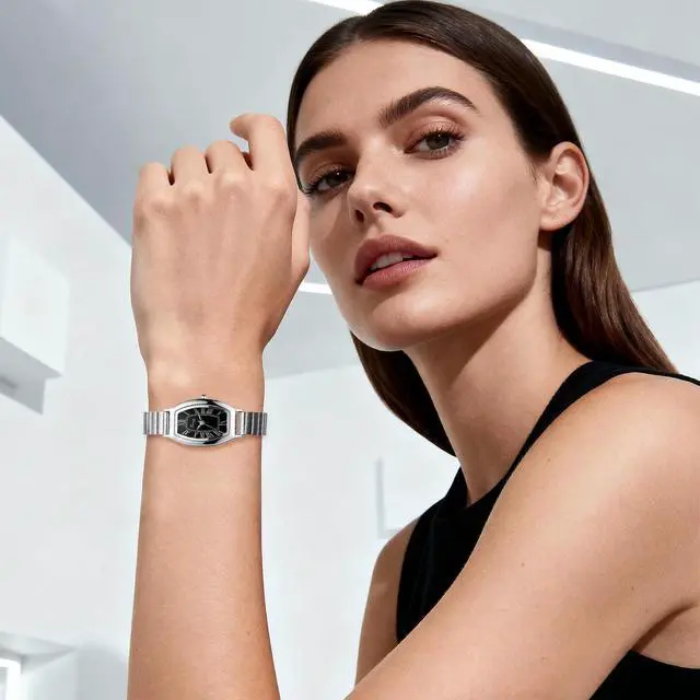 Alt view image 4 of 7 - Women's Bracelet Wrist Watches: Ladies Vintage Retro Gold Silver Stainless Steel Band Band Elegant Quartz Watch