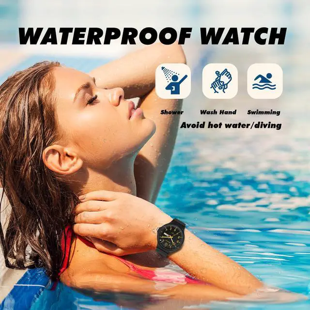 Alt view image 4 of 7 - Women's Watch Waterproof Ladies Watches Sport Wrist Watch Nurse Analog Simple Minimalist Casual Watch Dress Wristwatch with Day Date White Black Pink Gold Green Purple