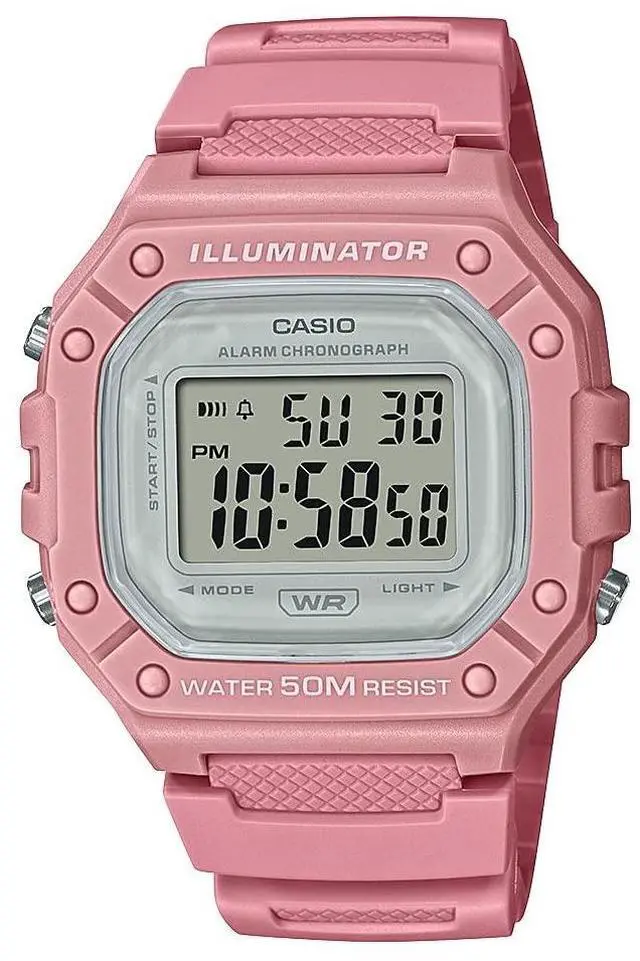 Main image of Illuminator Alarm Chronograph Digital Sport Watch (Model W218HC-4AV) (Pink)