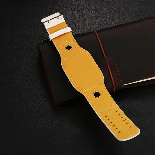 Alt view image 3 of 7 - Men's Leather Square Watches: Oversized Steampunk Large Dial Big Face Wide Band Retro Cuff Wrist Watch