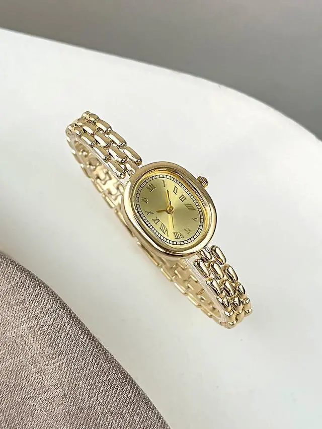 Alt view image 2 of 6 - Womens Vintage Oval Watch Elegant Bracelet Analog Dress Wristwatch
