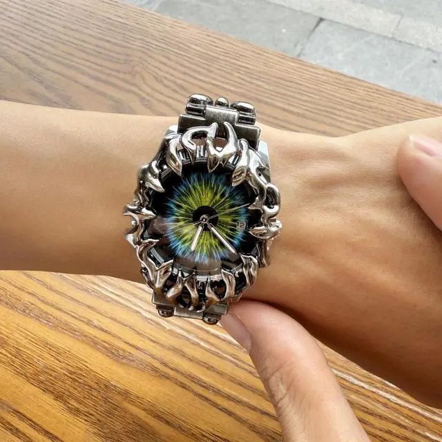 Alt view image 2 of 7 - Halloween Horror Watch Men's Fashion Stainless Steel Retro Minimalist Waterproof Fashion Simple Business Wrist Watch for Men Unisex Dress