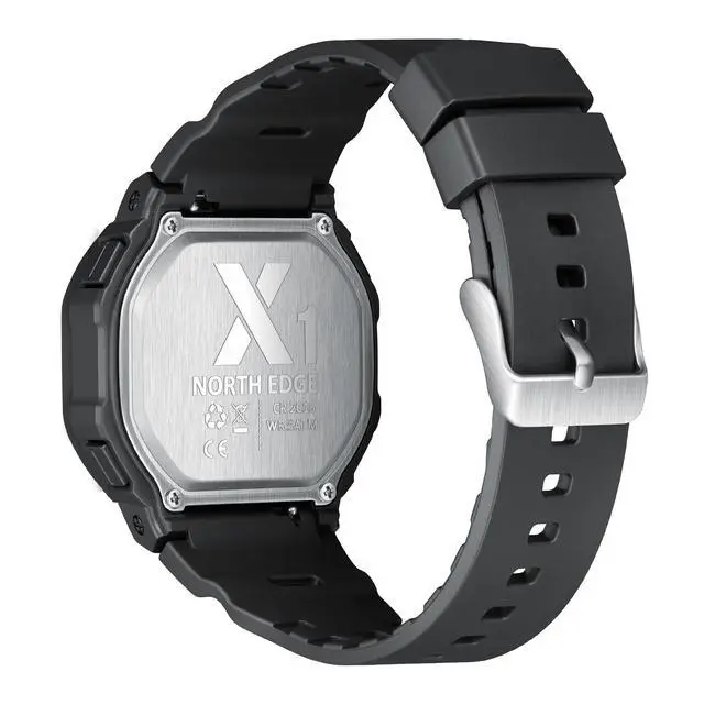 Alt view image 2 of 5 - Boy's Girl's Men's Women's Retro Digital Watch Unisex Water Resistant TPU Strap Lightweight Regular Time Keeping (HR, Min, SEC, PM, Date, Day) Countdown LED Light Daily Alarm Snooze (Black Rice hue)