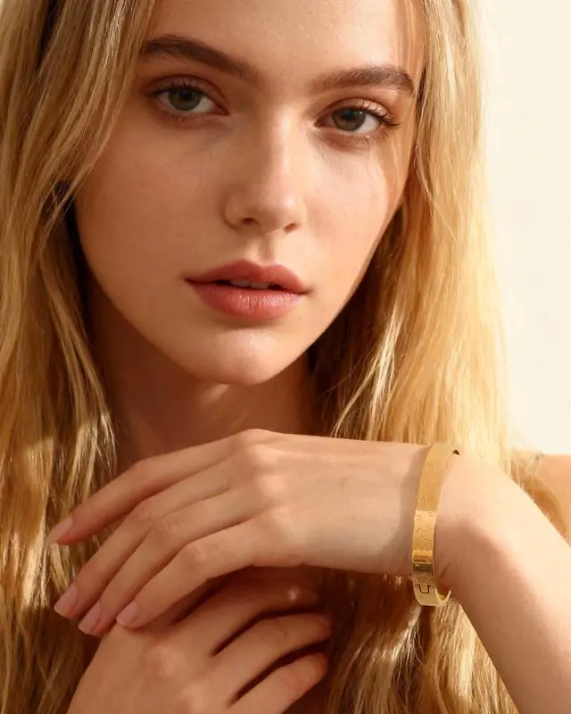 Alt view image 2 of 6 - JINHUI 18K Gold Plated Bracelets Bangle for Women Engraved Dainty 12 Constellation Astrology Gold Bangle Non Tarnish Stainless Steel Bracelet Jewelry Gifts & Women (Slver)