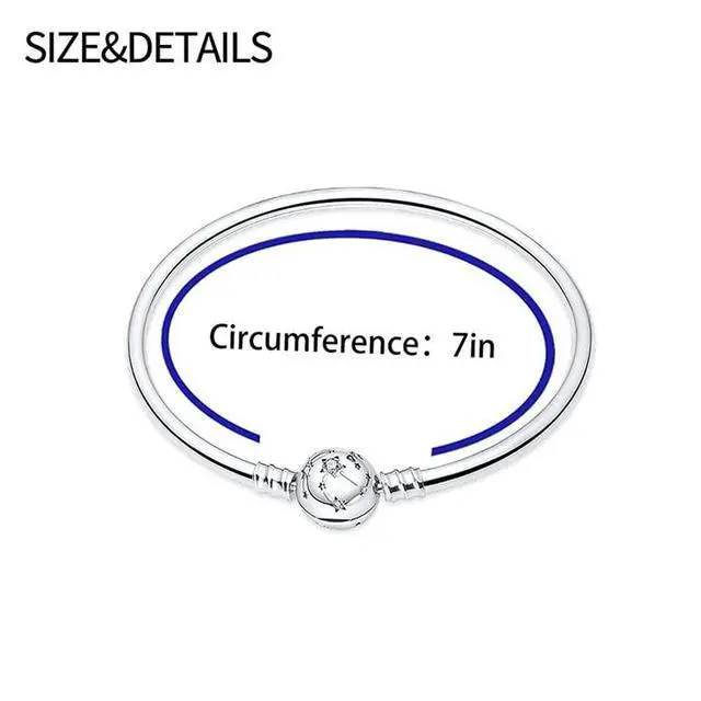Alt view image 5 of 5 - Charm Bracelet for Pandora Charms 925 Sterling Silver Snake Chain Bracelet Fit Any Charm Gift for Women