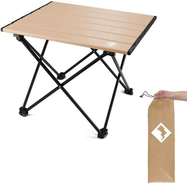 Main image of Portable Camping Side Table, Ultralight Aluminum Folding Beach Table