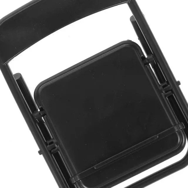 Alt view image 6 of 7 - Miniature Folding Chair Phone Stand Foldable Mini Chair Model for Desk Decoration Portable Cell Phone Holder Compact Design for Home Office Use