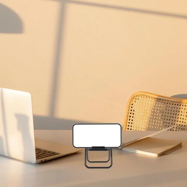 Alt view image 7 of 7 - Miniature Folding Chair Phone Stand Foldable Mini Chair Model for Desk Decoration Portable Cell Phone Holder Compact Design for Home Office Use