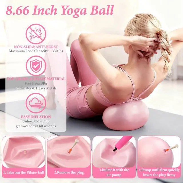 Alt view image 5 of 7 - Pilates Kit for Home Workouts, Pilates Equipment Ring and Ball Set, Pilates Essentials Kit for Women, Home Pilates Workout Kit, Pilates Set, Pilates Starter Kit for Women at Gym Studio Travel