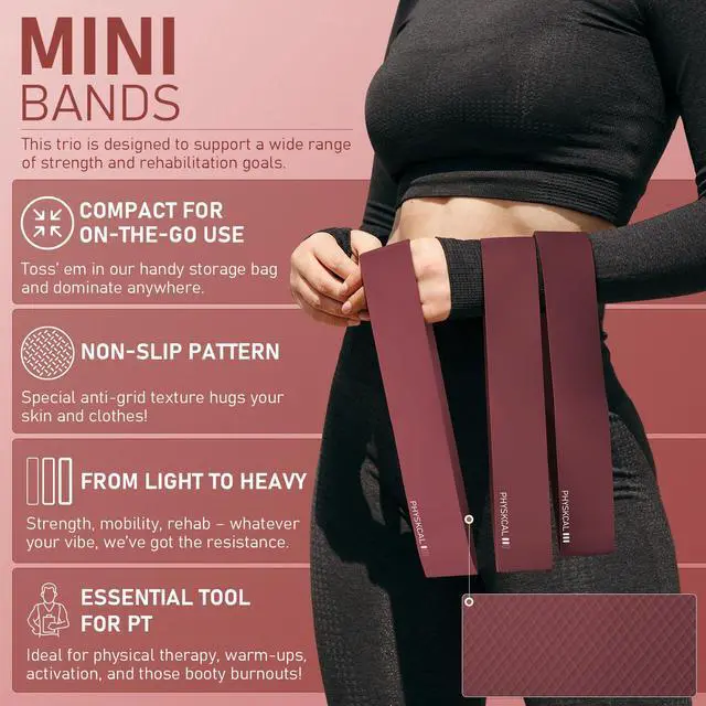Alt view image 5 of 7 - Pilates Kit, 15-Inch Pilates Ring with Pilates Ball & Bands, Plum