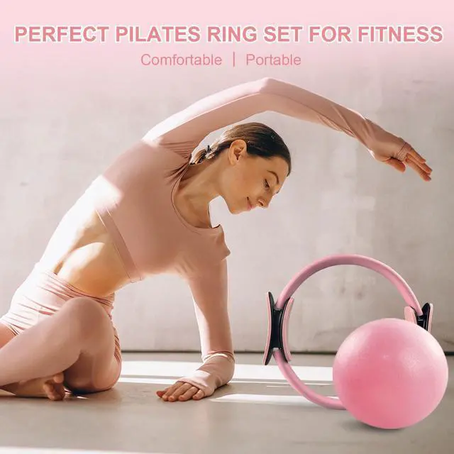 Alt view image 2 of 7 - Pilates Kit with Ankle Weight, Pilates Ring Ball, Resistance Band