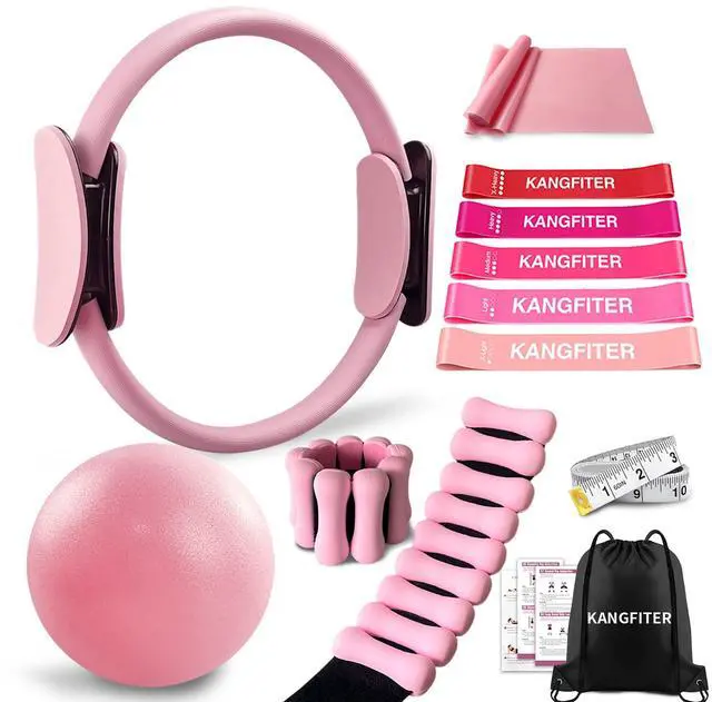 Main image of Pilates Kit with Ankle Weight, Pilates Ring Ball, Resistance Band