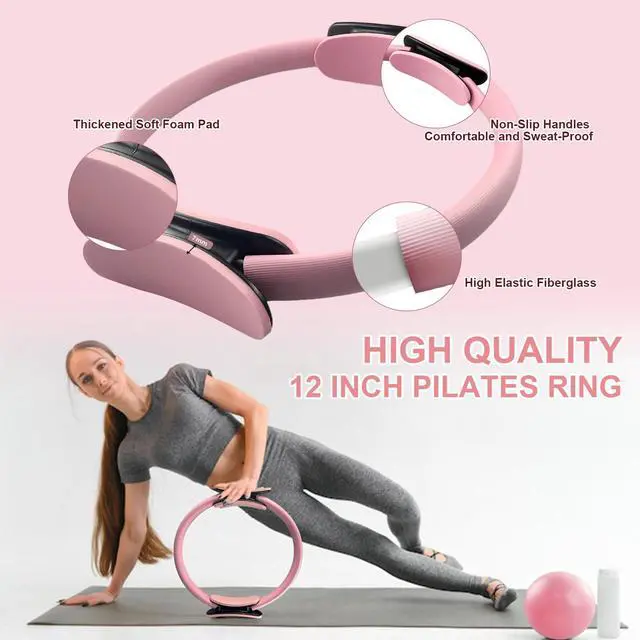 Alt view image 4 of 7 - Pilates Kit with Ankle Weight, Pilates Ring Ball, Resistance Band