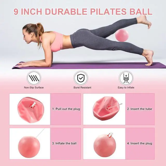 Alt view image 5 of 7 - Pilates Kit with Ankle Weight, Pilates Ring Ball, Resistance Band