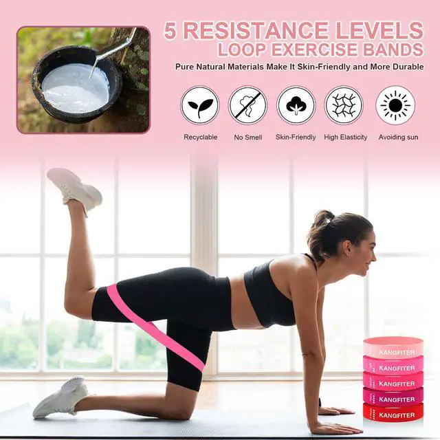 Alt view image 6 of 7 - Pilates Kit with Ankle Weight, Pilates Ring Ball, Resistance Band