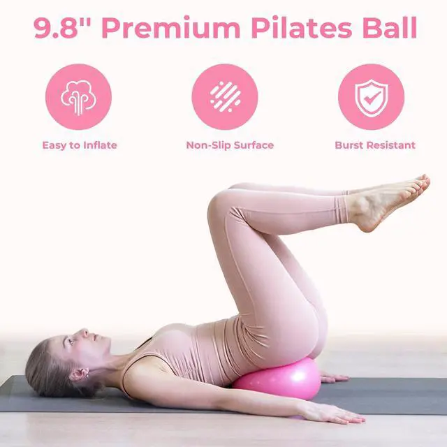 Alt view image 3 of 7 - Pilates Ring Set for Home Workout -13'' Magic Circle and Ball,14Pcs